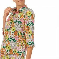 Kate Spade Spring Bounty Charmeuse Long PJ Set -JacketsSale Sales 17996168 4