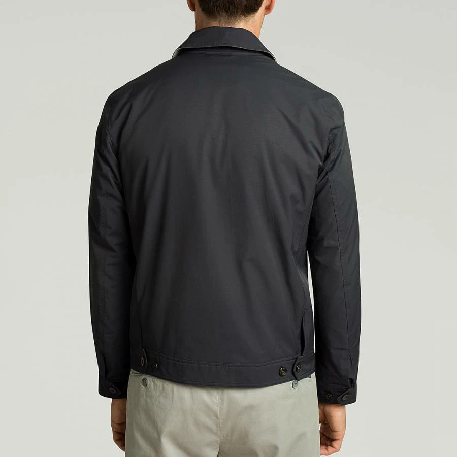 Hackett London Navy Cotton Harrington Jacket 4 Hackett London Navy Cotton Harrington Jacket - Image 2