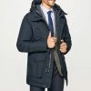 Hackett London Navy Tech Parka Coat -JacketsSale Sales 18033624 1