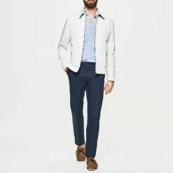 Hackett London Winter White Cotton Blouson Jacket 8 Hackett London Winter White Cotton Blouson Jacket -JacketsSale Sales 18033849 3
