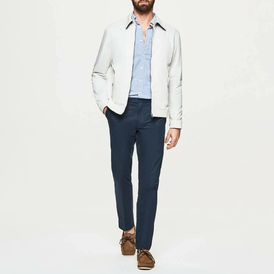 Hackett London Winter White Cotton Blouson Jacket 5 Hackett London Winter White Cotton Blouson Jacket - Image 3