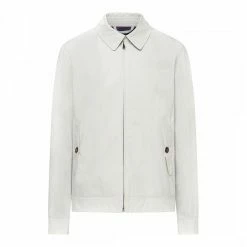 Hackett London Winter White Cotton Blouson Jacket 9 Hackett London Winter White Cotton Blouson Jacket -JacketsSale Sales 18033849 4
