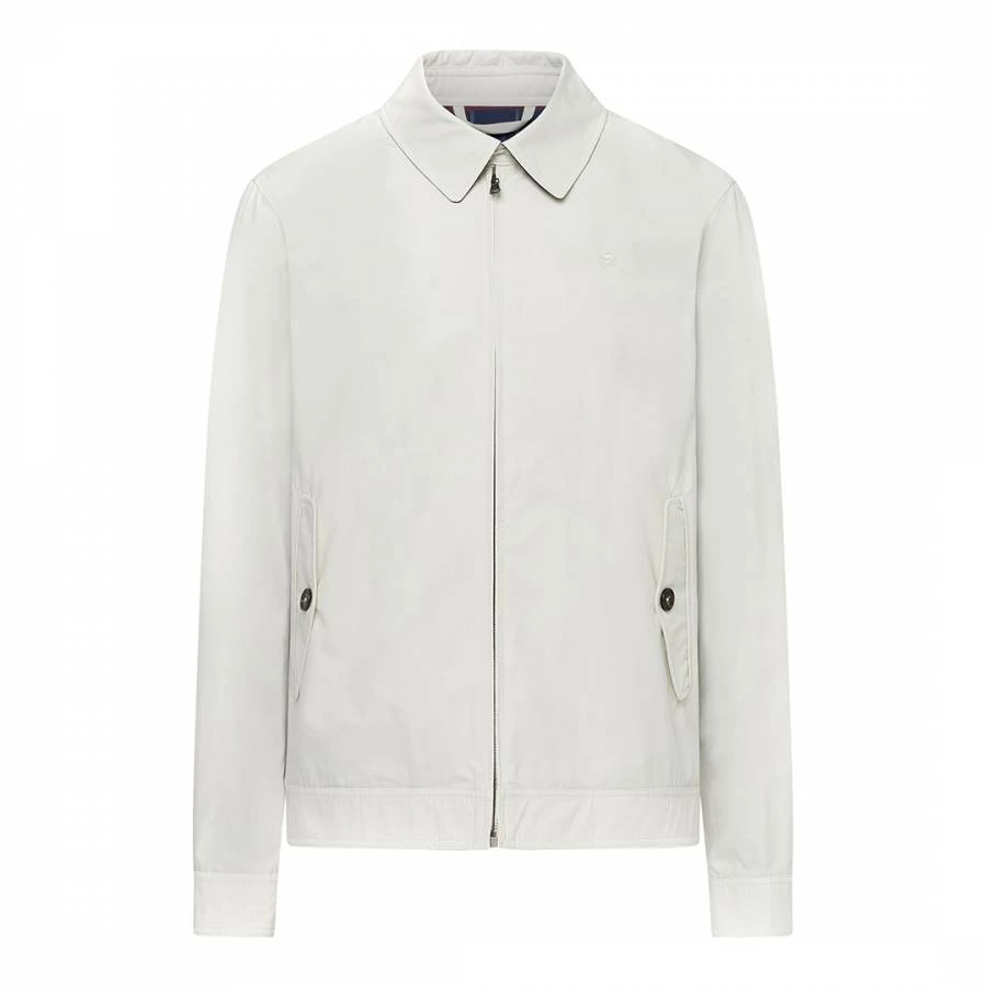 Hackett London Winter White Cotton Blouson Jacket 6 Hackett London Winter White Cotton Blouson Jacket - Image 4