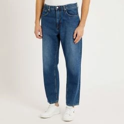 Tommy Hilfiger Indigo Wide Tapered Leg Jeans