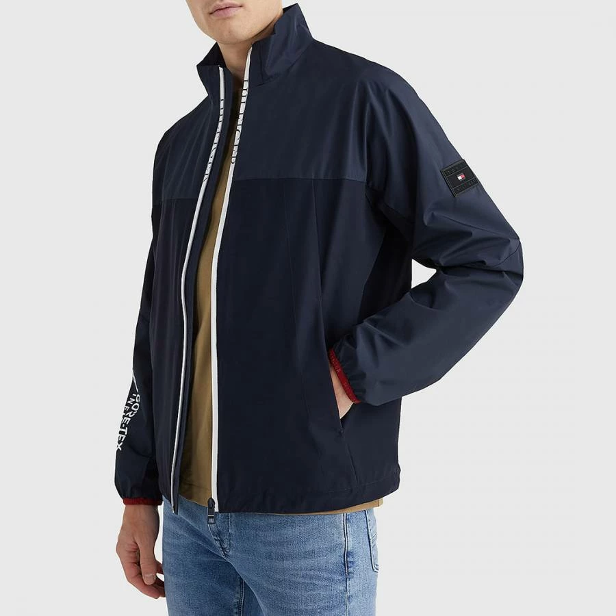 Tommy Hilfiger Navy High Neck Jacket 3 Tommy Hilfiger Navy High Neck Jacket