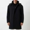 Calvin Klein Black Hooded Coat -JacketsSale Sales 18044826 1