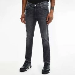Calvin Klein Washed Black Stretch Slim Jeans