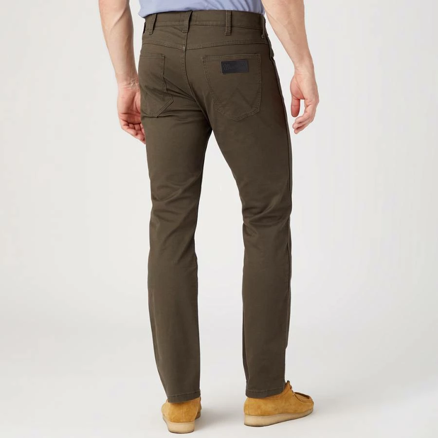 Wrangler Khaki Greensboro Straigh Stretch Jeans 5 Wrangler Khaki Greensboro Straigh Stretch Jeans - Image 3