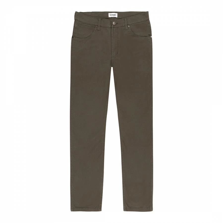 Wrangler Khaki Greensboro Straigh Stretch Jeans 6 Wrangler Khaki Greensboro Straigh Stretch Jeans - Image 4