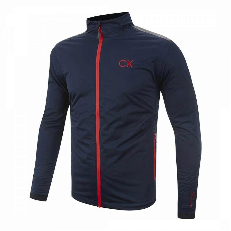 Calvin Klein Golf Navy/Red Waterproof Jacket With Protective Shoulder Panel 3 Calvin Klein Golf Navy/Red Waterproof Jacket With Protective Shoulder Panel