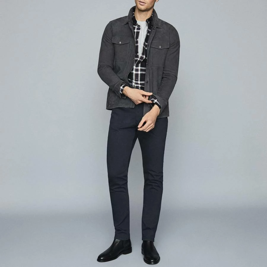 Reiss Navy Slim Fit Cotton Blend Jeans 5 Reiss Navy Slim Fit Cotton Blend Jeans - Image 3