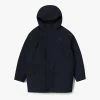 Lacoste Black Longline Hooded Jacket