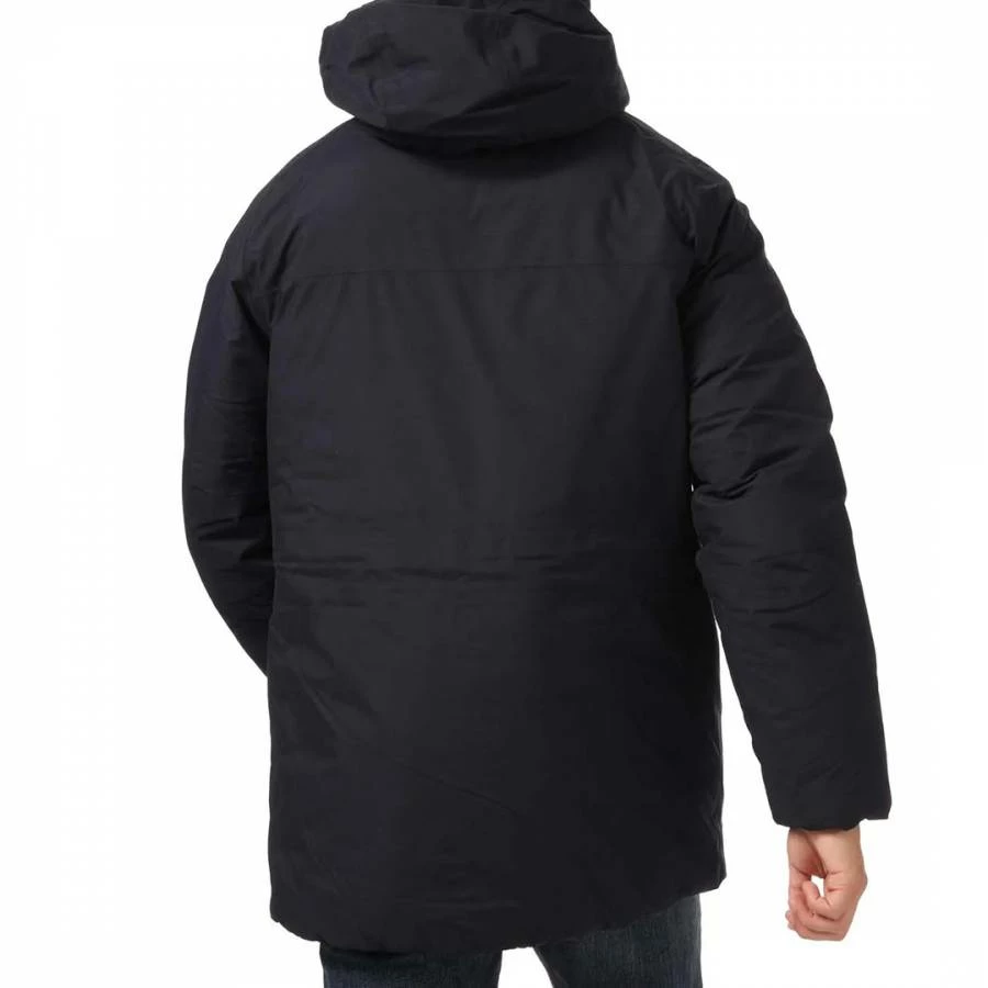 Lacoste Black Longline Hooded Jacket 4 Lacoste Black Longline Hooded Jacket - Image 2