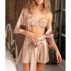 Fleur Of England Antique Gold Marlena Robe 7 Fleur Of England Antique Gold Marlena Robe -JacketsSale Sales 18092456 3