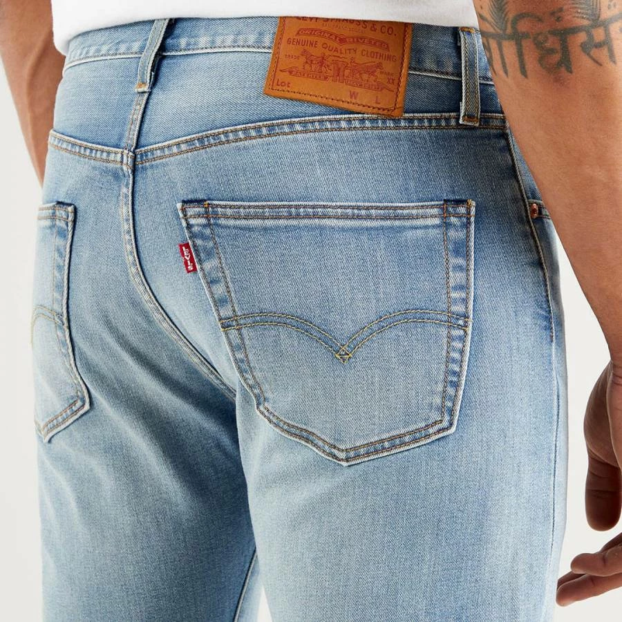 Levi's Light Blue 501® Straight Stretch Jeans 5 Levi's Light Blue 501® Straight Stretch Jeans - Image 3