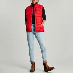 Joules Red Water Resisant Gilet -JacketsSale Sales 18103947 3