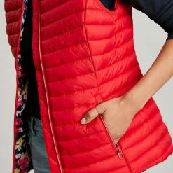 Joules Red Water Resisant Gilet -JacketsSale Sales 18103947 4