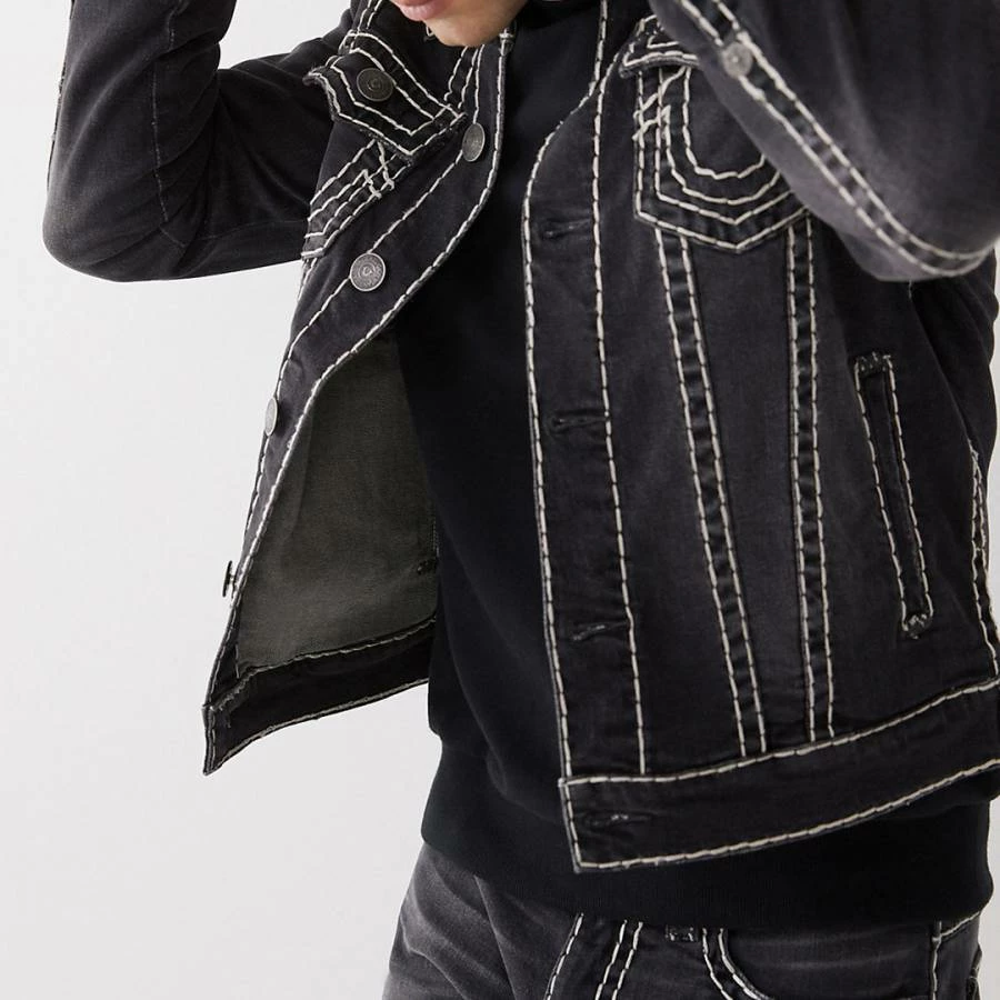 True Religion Dark Blue Jimmy Denim Jacket 3 True Religion Dark Blue Jimmy Denim Jacket