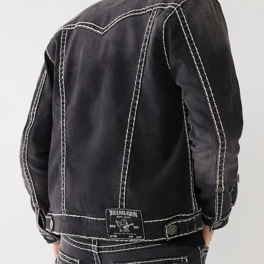 True Religion Dark Blue Jimmy Denim Jacket 4 True Religion Dark Blue Jimmy Denim Jacket - Image 2