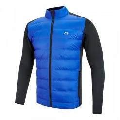 Calvin Klein Golf Blue/Black Quilted Hybrid Jacket