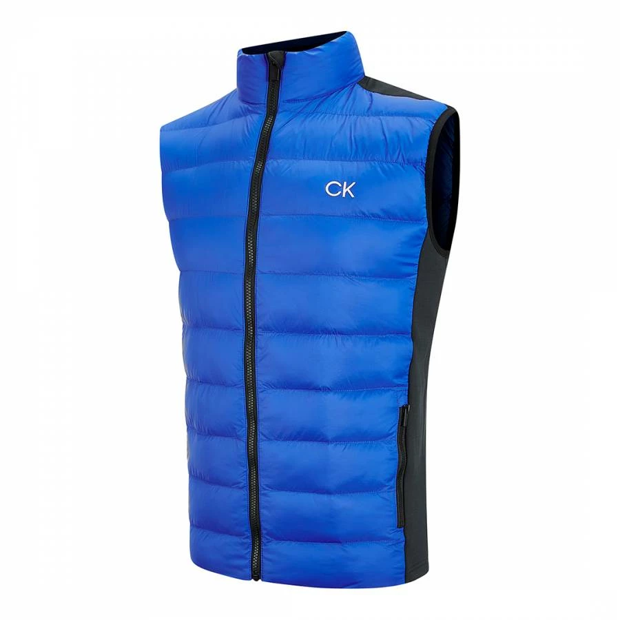 Calvin Klein Golf Blue/Black Quilted Hybrid Gilet 3 Calvin Klein Golf Blue/Black Quilted Hybrid Gilet