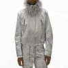 Helmut Lang Silver Astro Faux Fur Trim Jacket -JacketsSale Sales 18126351 1