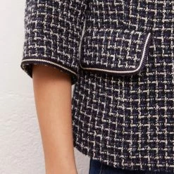 GERARD DAREL Multi Check Agostina Tweed Cotton Jacket -JacketsSale Sales 18140343 4