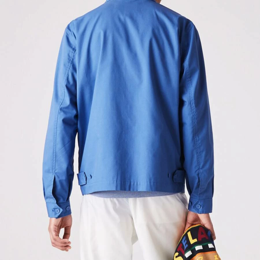 Lacoste Blue Cropped Full Zip Cotton Jacket 4 Lacoste Blue Cropped Full Zip Cotton Jacket - Image 2
