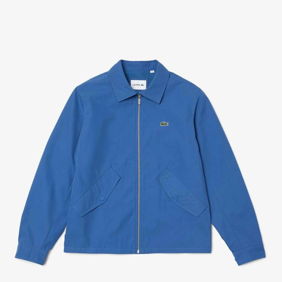 Lacoste Blue Cropped Full Zip Cotton Jacket 5 Lacoste Blue Cropped Full Zip Cotton Jacket - Image 3