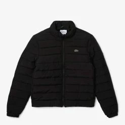 Lacoste Black Full Zip Puffer Jacket 7 Lacoste Black Full Zip Puffer Jacket -JacketsSale Sales 18141610 3