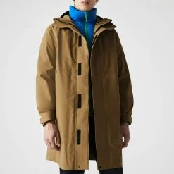 Lacoste Camel 3-In-1 Water Repellant Parka Coat
