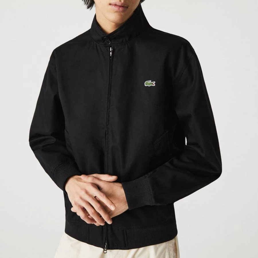 Lacoste Black Band Collar Cotton Jacket 3 Lacoste Black Band Collar Cotton Jacket