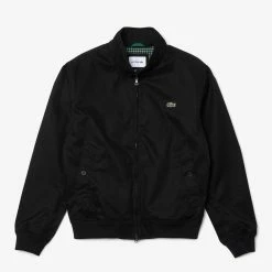 Lacoste Black Band Collar Cotton Jacket 7 Lacoste Black Band Collar Cotton Jacket -JacketsSale Sales 18141825 3