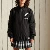 Superdry Black Oversized Track Cagoule