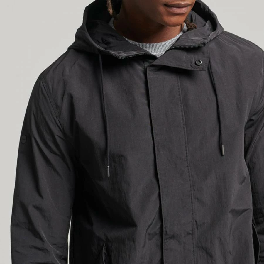 Superdry Black Ripstop Fishtail Parka 6 Superdry Black Ripstop Fishtail Parka - Image 4