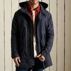 Superdry Scout Navy Military Fishtail Parka