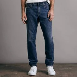Rag & Bone Indigo Wash Authentic Stretch Straight Fit Jeans