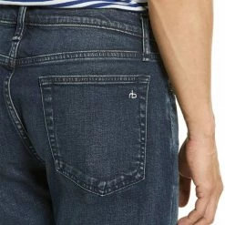 Rag & Bone Dark Blue Authentic Stretch Slim Fit Jeans -JacketsSale Sales 18157429 3