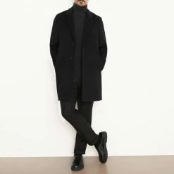 Vince Navy Classic Wool Blend Coat 9 Vince Navy Classic Wool Blend Coat -JacketsSale Sales 18160539 4