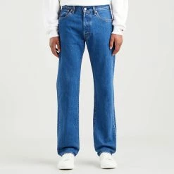Levi's Mid Blue 501® Tapered Leg Stretch Jeans