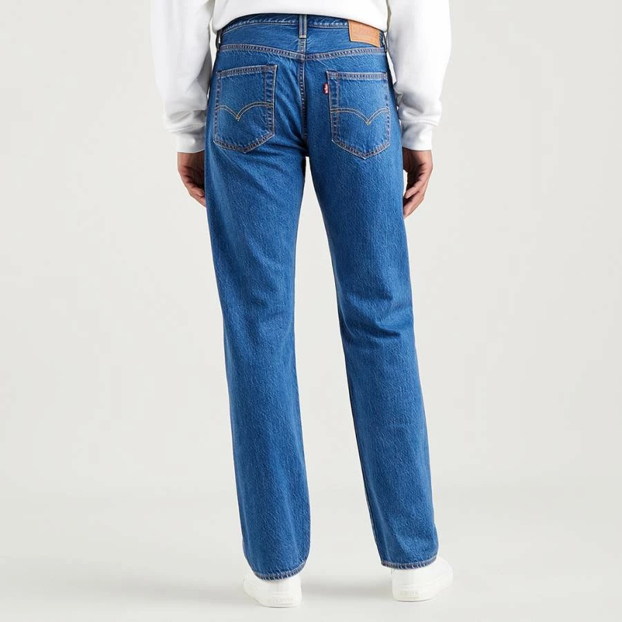 Levi's Mid Blue 501® Tapered Leg Stretch Jeans 4 Levi's Mid Blue 501® Tapered Leg Stretch Jeans - Image 2