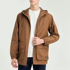 Levi's Camel Straight Fit Cotton Field Jacket