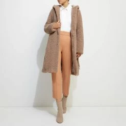 Unreal Fur Taupe Faux Fur Teddy Jacket