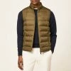 Hackett London Khaki Padded Gilet -JacketsSale Sales 18170212 1