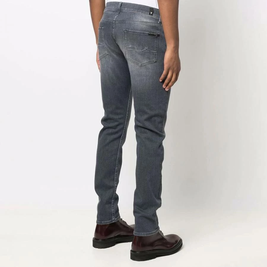 7 For All Mankind Washed Black Ronnie Tapered Stretch Jeans 4 7 For All Mankind Washed Black Ronnie Tapered Stretch Jeans - Image 2