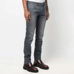7 For All Mankind Washed Black Ronnie Tapered Stretch Jeans 7 7 For All Mankind Washed Black Ronnie Tapered Stretch Jeans -JacketsSale Sales 18185062 3