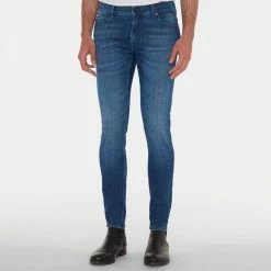 7 For All Mankind Blue Ronnie Skinny Stretch Tek Jeans