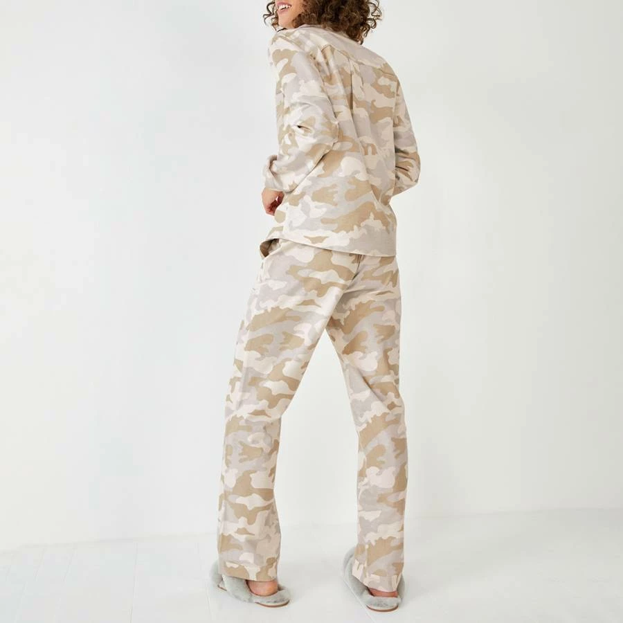 Hush Soft Camo Joy Flannel Cotton Blend Pyjama Set 4 Hush Soft Camo Joy Flannel Cotton Blend Pyjama Set - Image 2