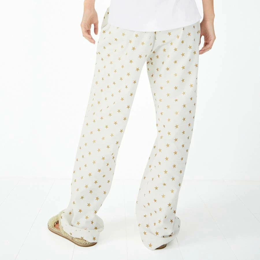 Hush Ecru Star Joy Flannel Cotton Blend Pyjama Trousers 4 Hush Ecru Star Joy Flannel Cotton Blend Pyjama Trousers - Image 2