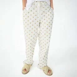 Hush Ecru Star Joy Flannel Cotton Blend Pyjama Trousers 7 Hush Ecru Star Joy Flannel Cotton Blend Pyjama Trousers -JacketsSale Sales 18186470 3